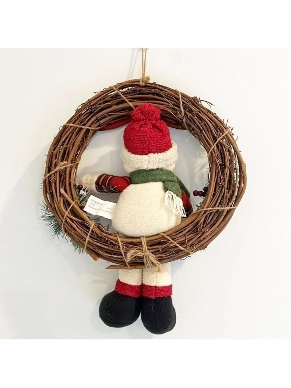 Christmas Wreath Snowman “We Love Snow”